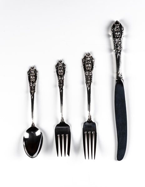 Wallace Silverware Rose Point Pattern - ONeil's Jewelry 