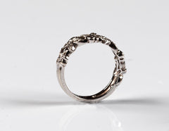 Flower Design 14k White Gold Ring - ONeil's Jewelry 