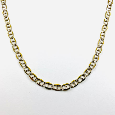 Men's two-tone Mariners Link 10k Chain - ONeil's Jewelry 