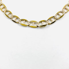 Men's two-tone Mariners Link 10k Chain - ONeil's Jewelry 